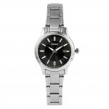 TIME100时光一百 经典简约商务日历钢带情侣女表W80068L